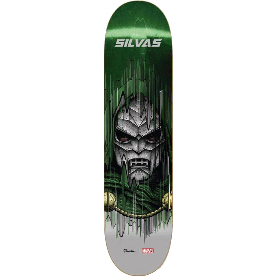 Primitive Marvel x Paul Jackson Silvas Skateboard Deck - Doctor DOOM 8.25"