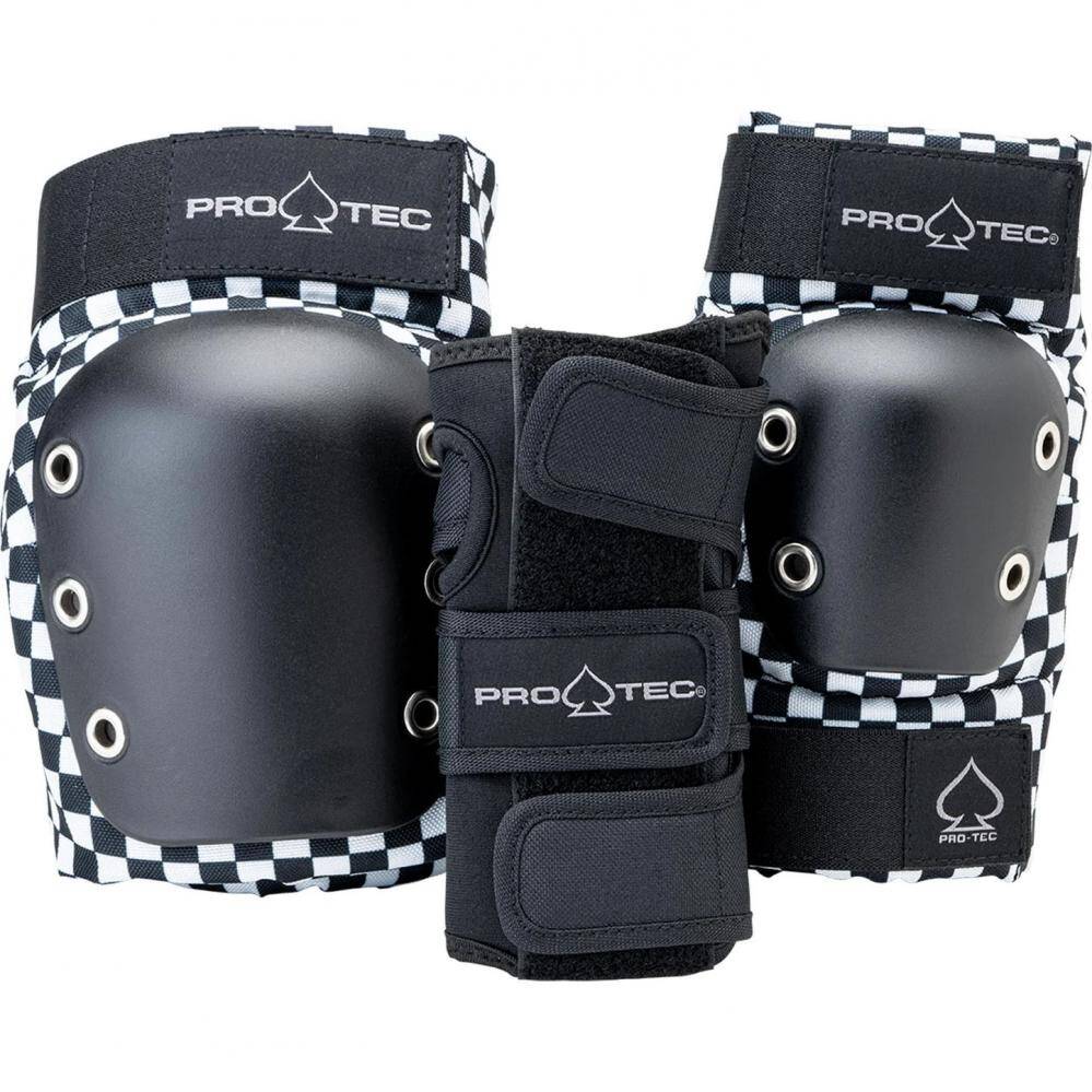 Pro-Tec Street Adult 3 Pack Open Pad Set - Checker