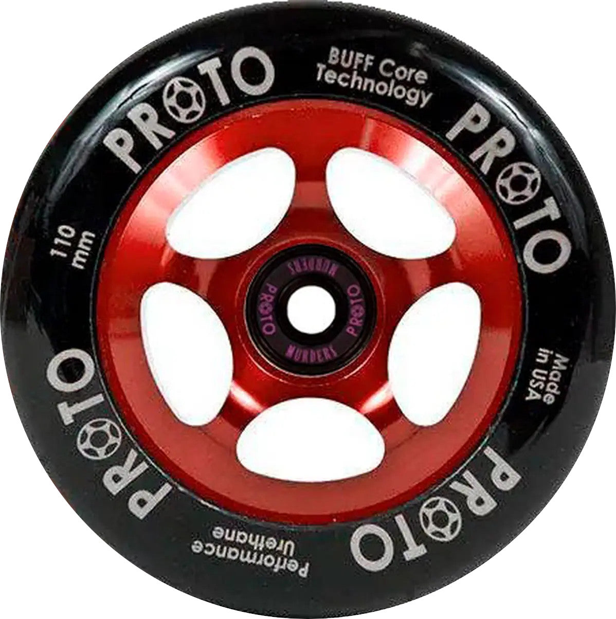 Proto Spoked Sliders Pro 110mm Scooter Wheel - Red/Black