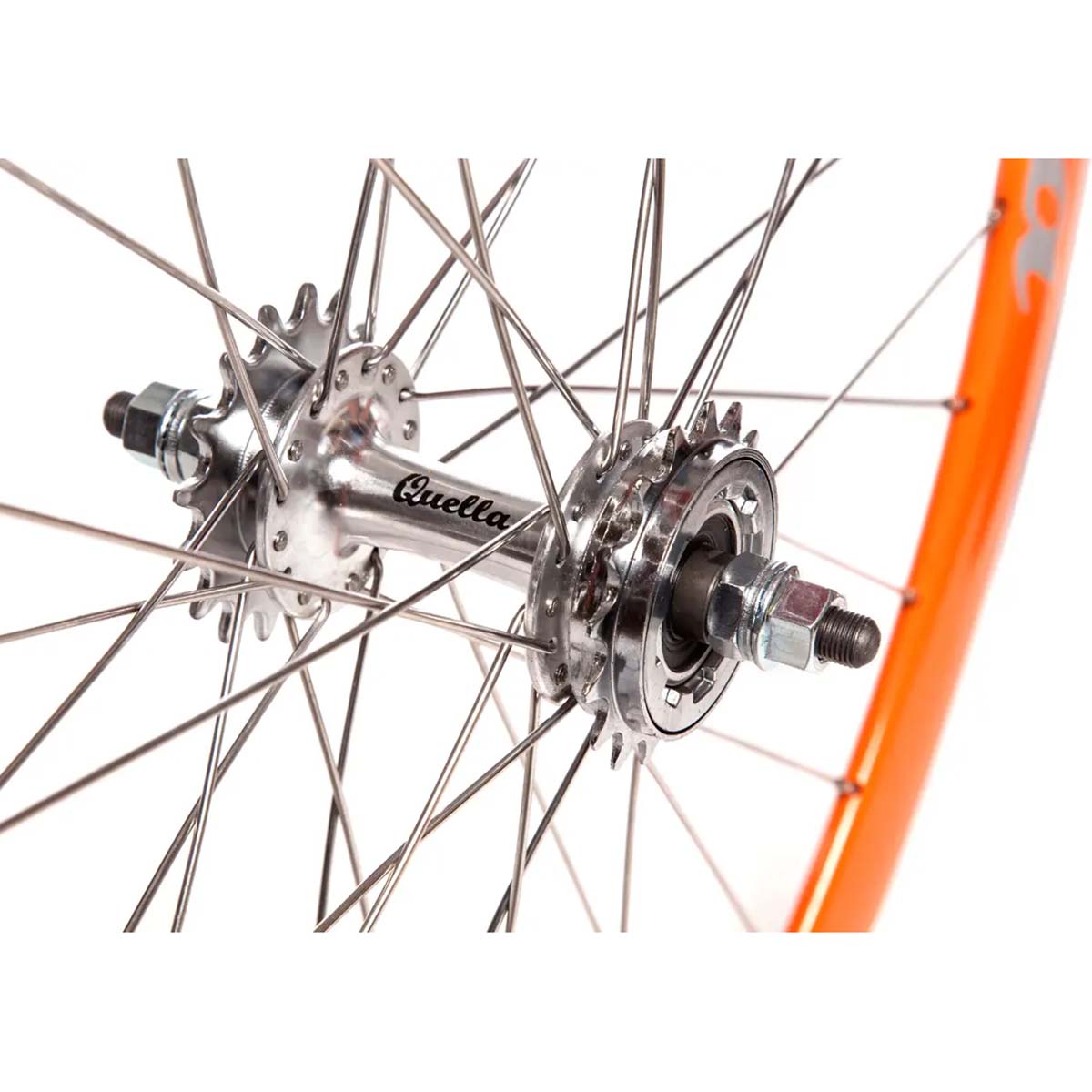 Quella 700C Fixie Bike Wheel Set - Orange