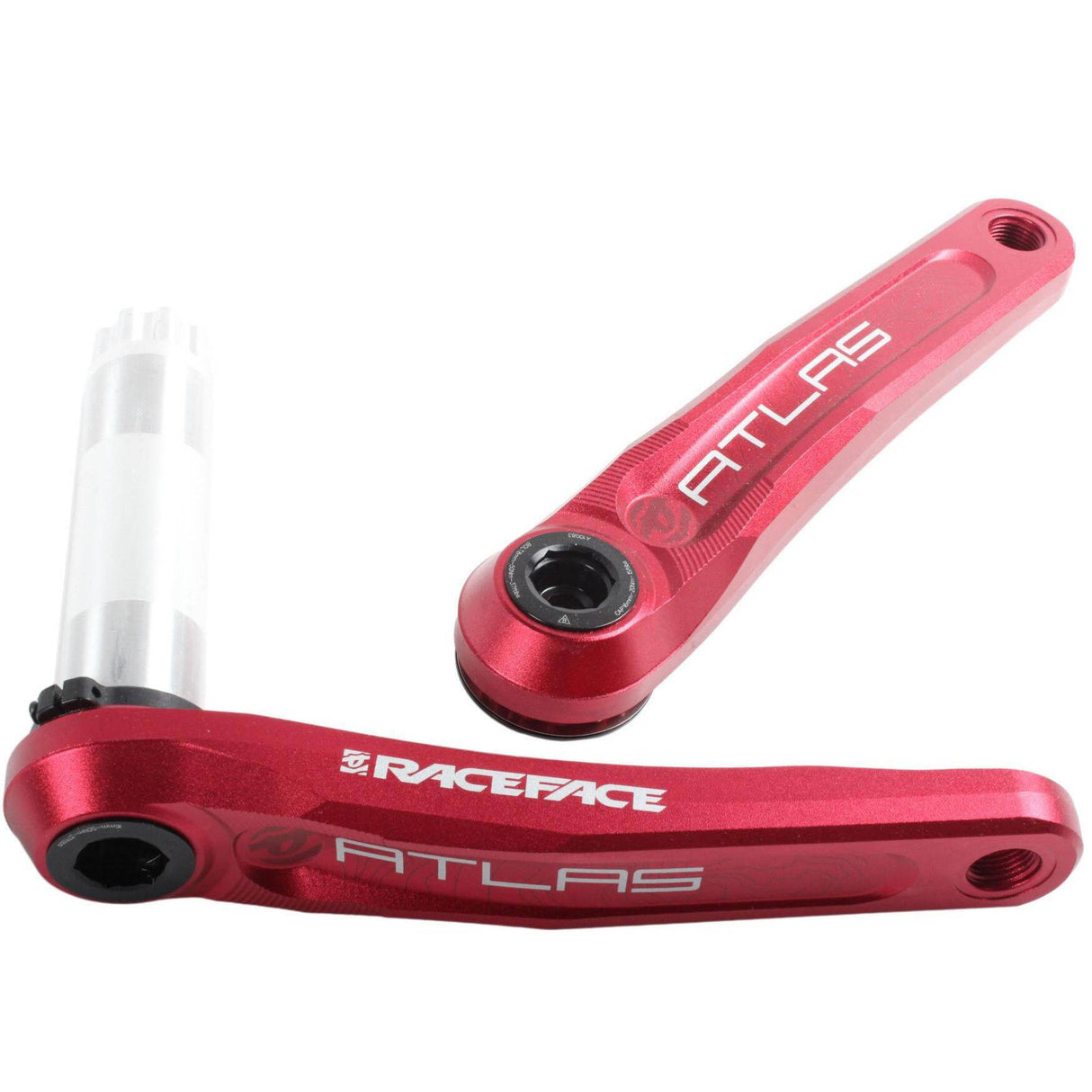 Race Face Alloy Atlas 30 136mm Crank (Arms Only) - Red 170mm