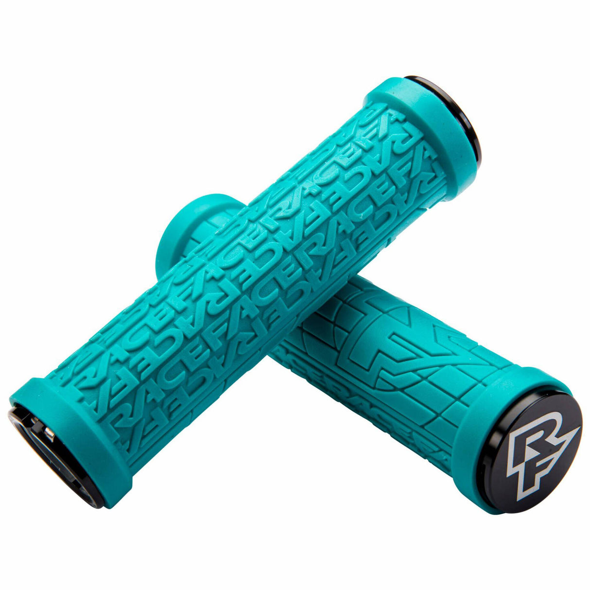 Race Face Lock-On Grippler 30mm Mountain Bike Grips - Turquoise