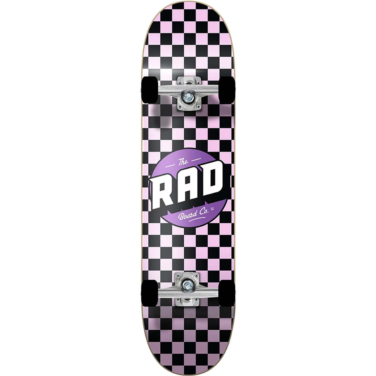 Rad Dude Crew Complete Skateboard Powder Pink/Black - 7.75"