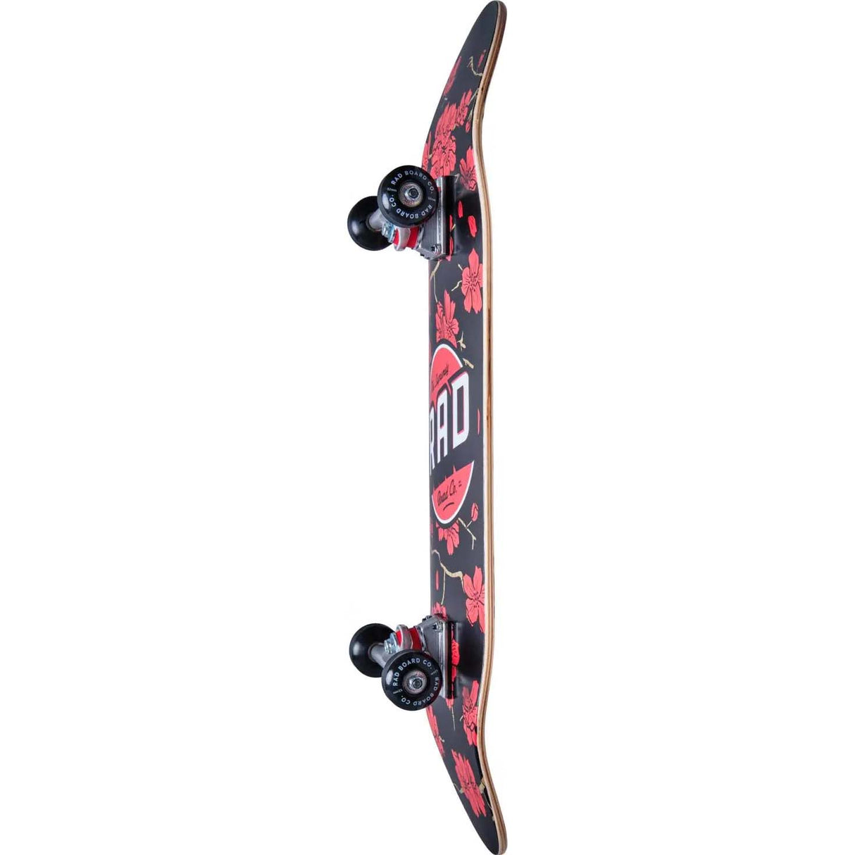 Rad Cherry Blossom Complete Skateboard - Black/Red 8"
