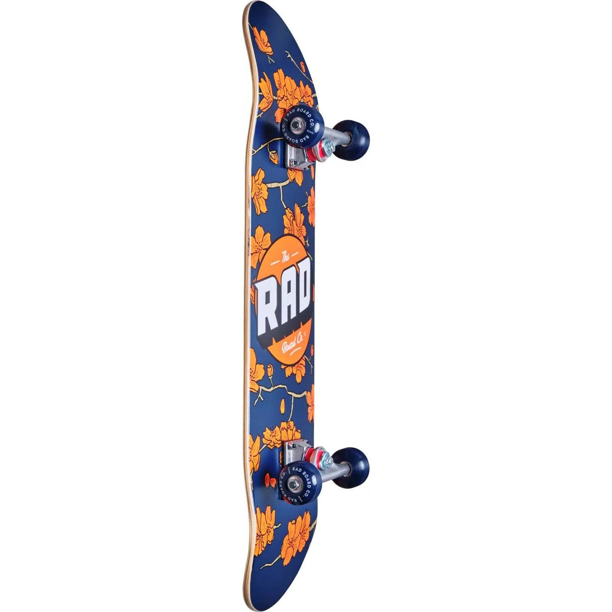 Rad Cherry Blossom Complete Skateboard - Navy/Orange 7.5"