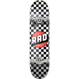 Rad Dude Crew Complete Skateboard Black/White Checkers - 8"