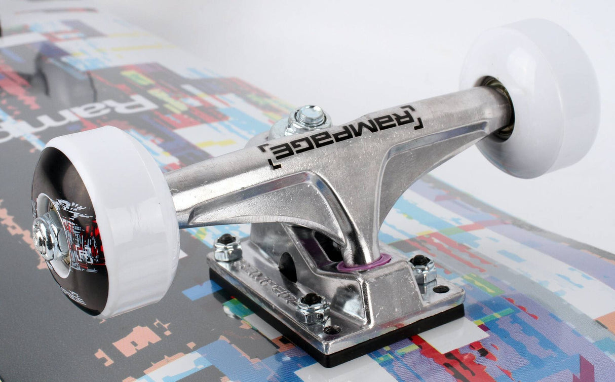 Rampage Glitch Flicker Complete Skateboard - Multi 8''