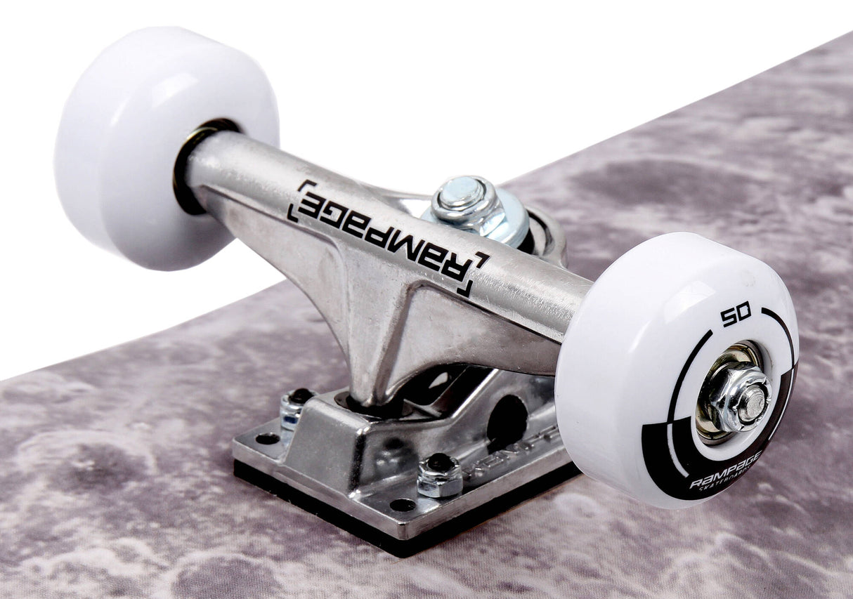 Rampage Moonscape Complete Skateboard - Black 8''