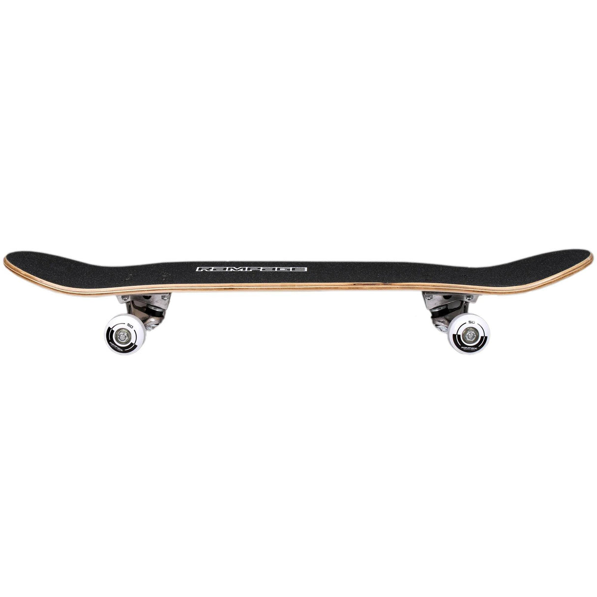 Rampage Plain Third Complete Skateboard - Natural/Black 8''