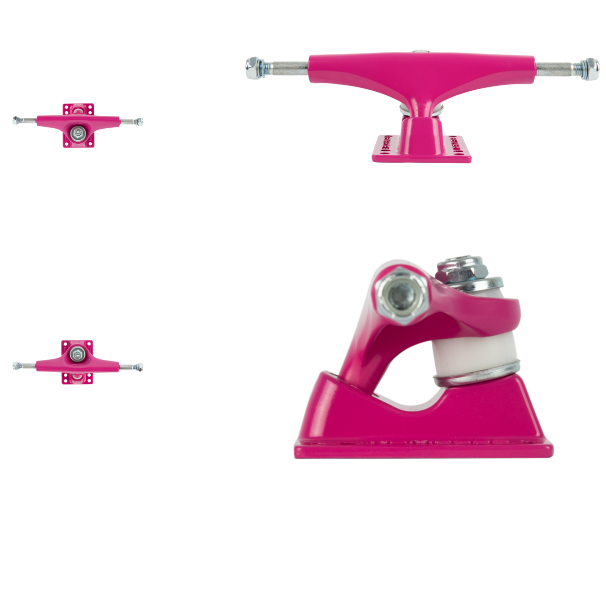 Rampage Rasp Skateboard Trucks - Pink 5''