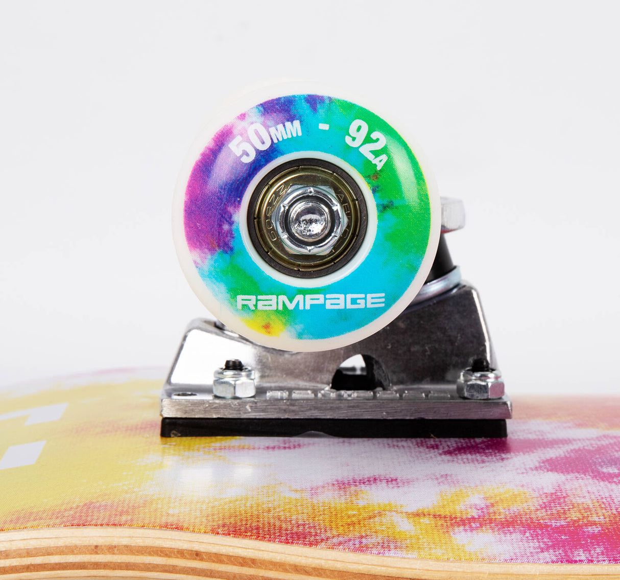 Rampage Tie Dye Burst Premium Complete Skateboard - 8''