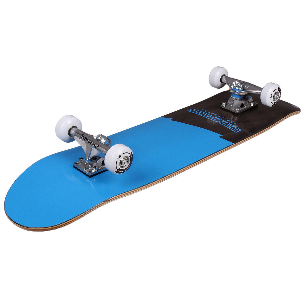 Rampage Plain Third Complete Skateboard - Blue/Black 8''