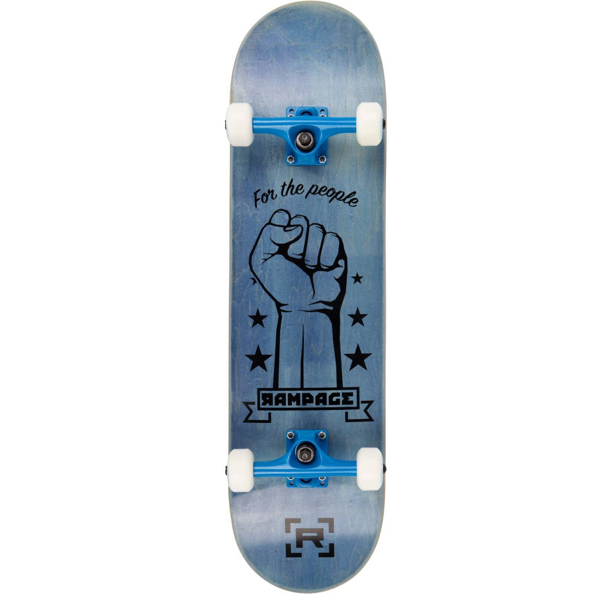 Rampage FTP Custom Skateboard - Blue 7.75"