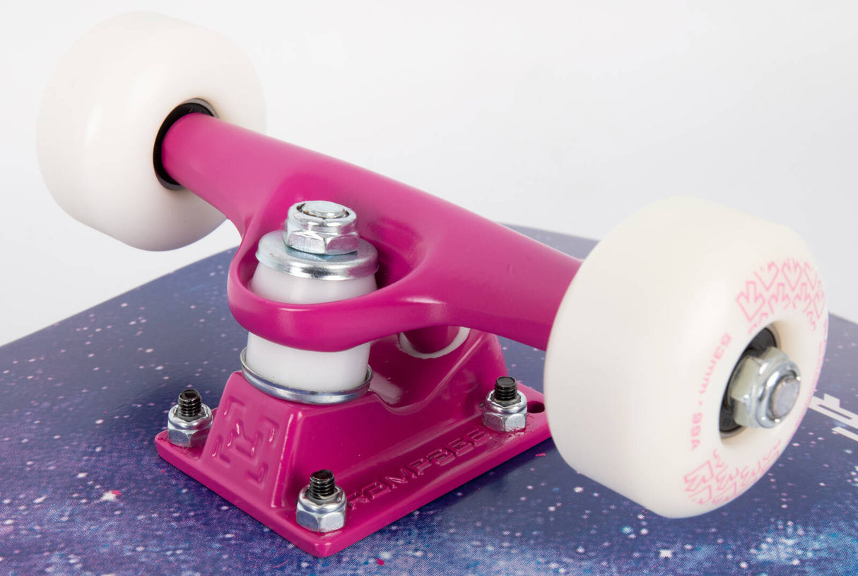 Rampage Galactic Custom Skateboard - Multi/Pink 7.75"