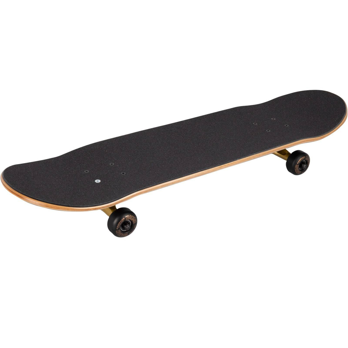 Rampage Stain Custom Skateboard - Black/Gold 8"