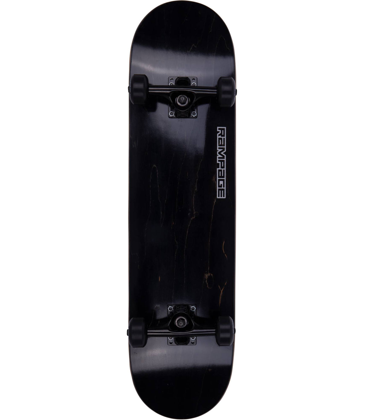 Rampage Stain Custom Skateboard - Blackout 8"