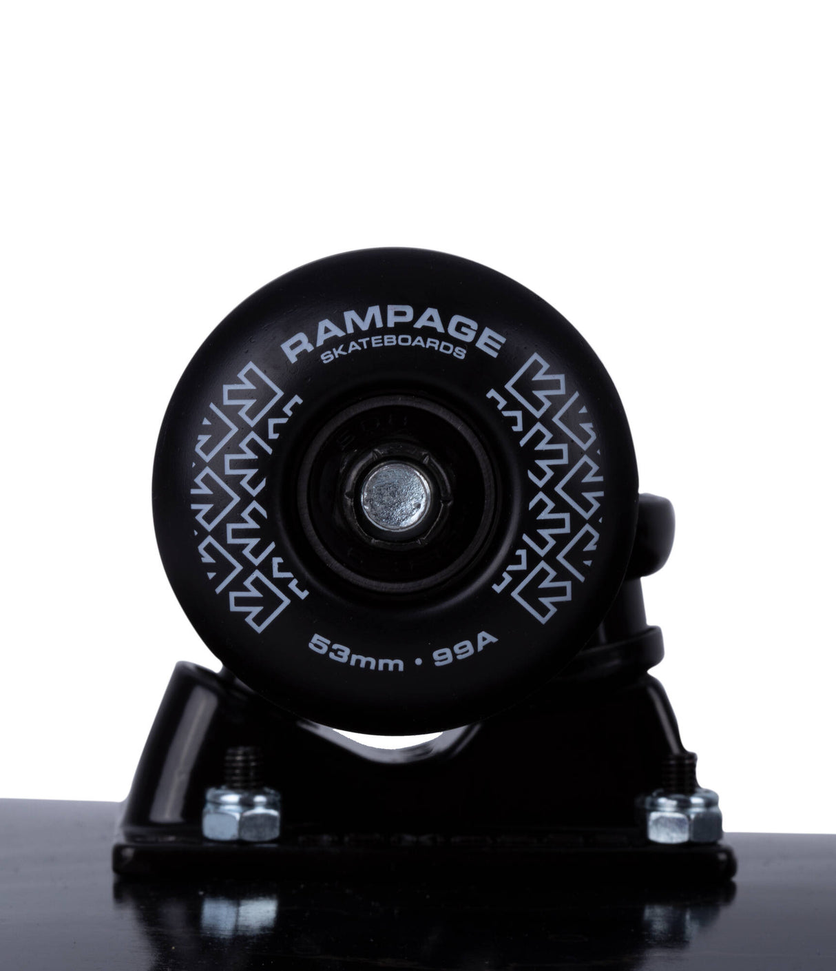 Rampage Stain Custom Skateboard - Blackout 8"