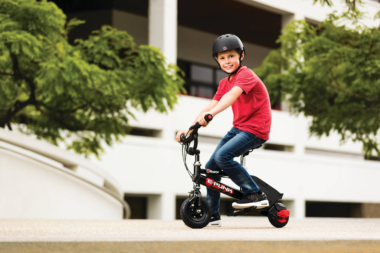 Razor E Punk 12v Electric Powered Mini Bike - Black/Red