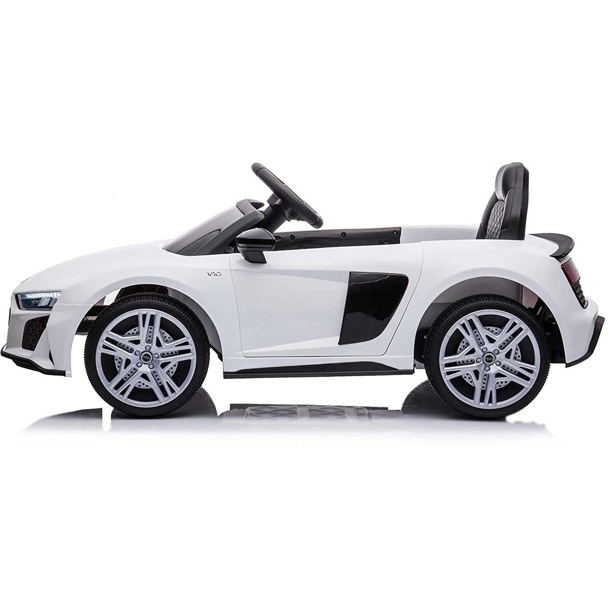 Ricco 12V Audi R8 Spyder Kids Electric Ride On - White