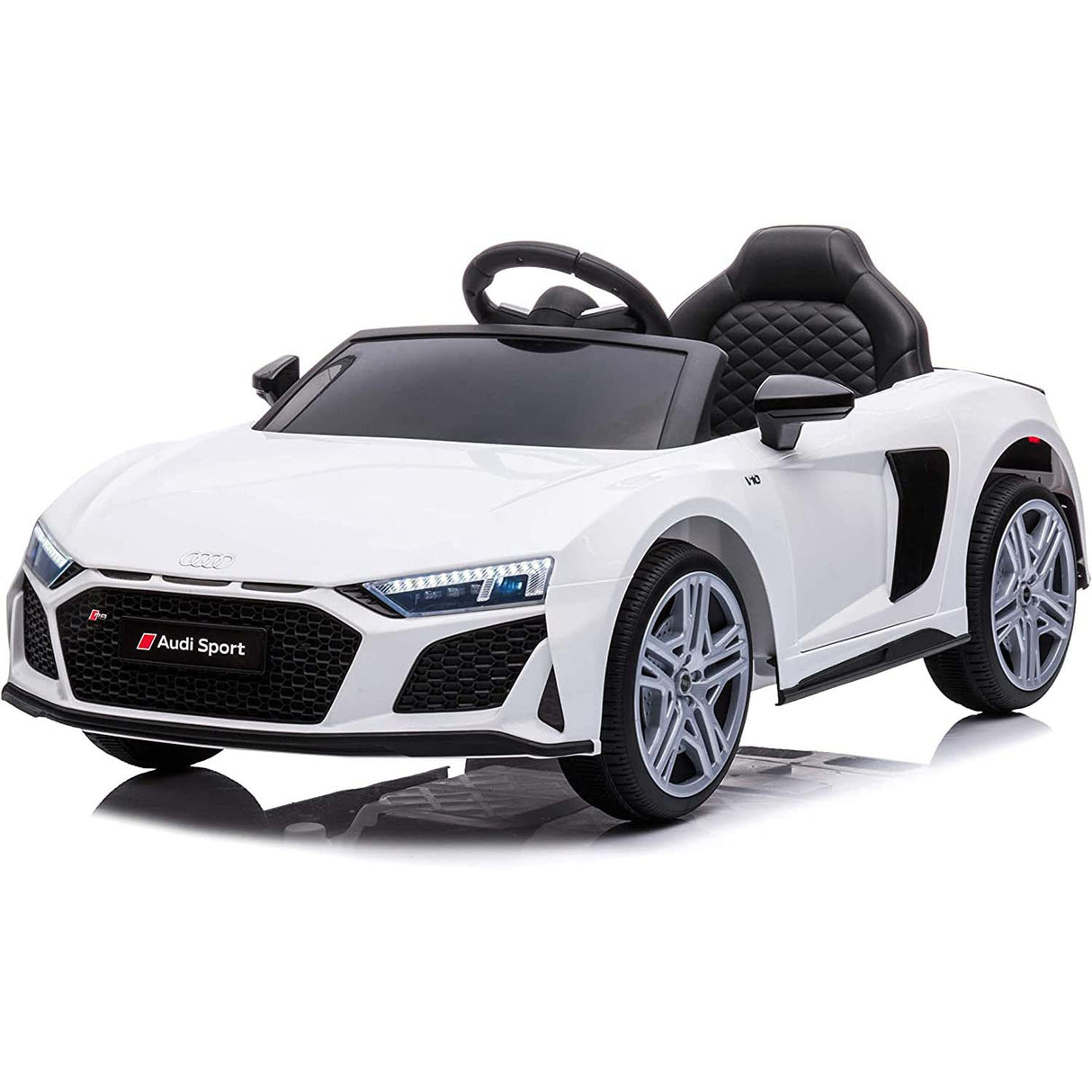 Ricco 12V Audi R8 Spyder Kids Electric Ride On - White