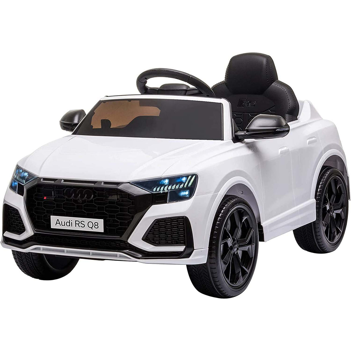 Ricco Audi Q8 RS 12V Kids Electric Ride On - White