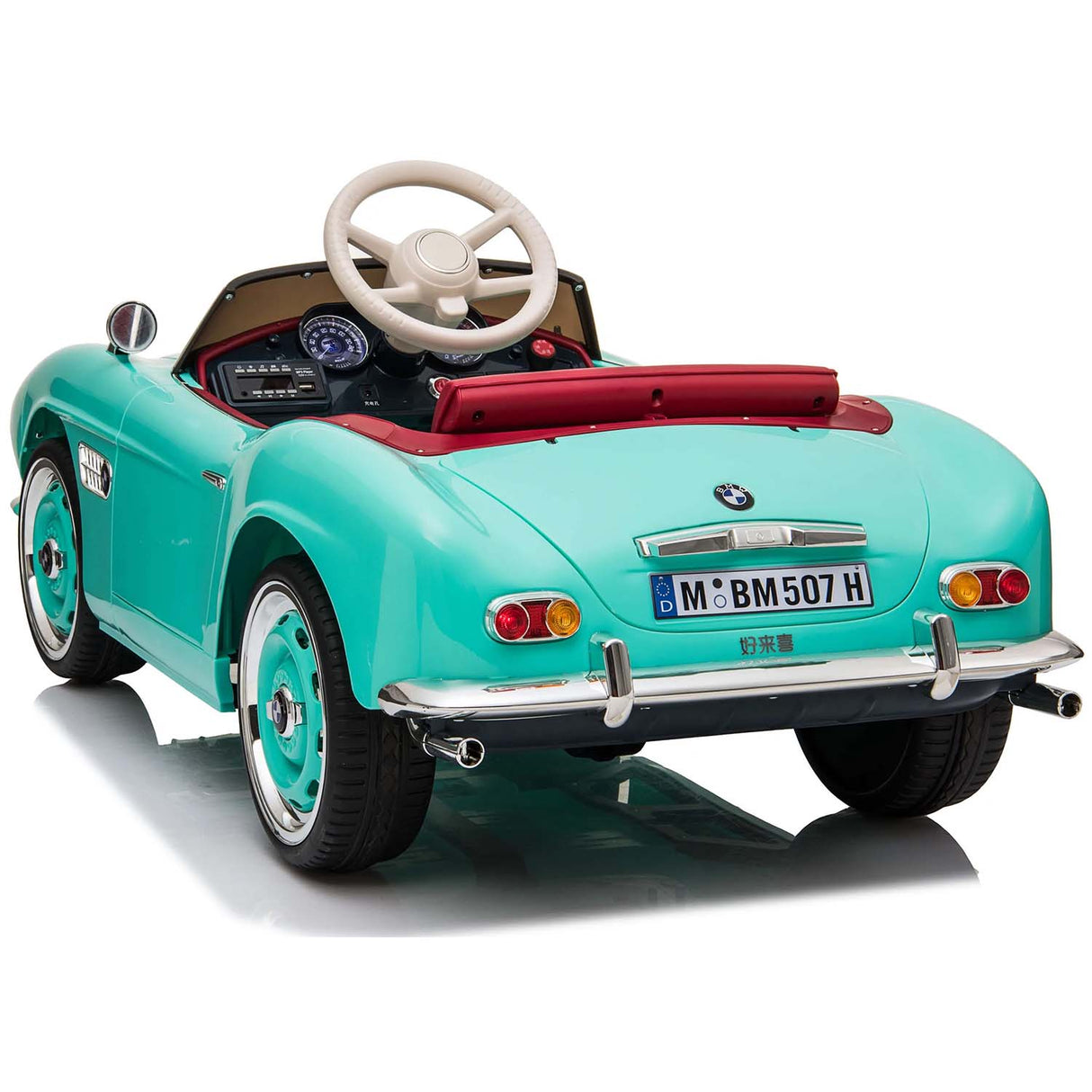 Ricco BMW 507 Classic 12V-7A Kids Electric Ride On - Turquoise