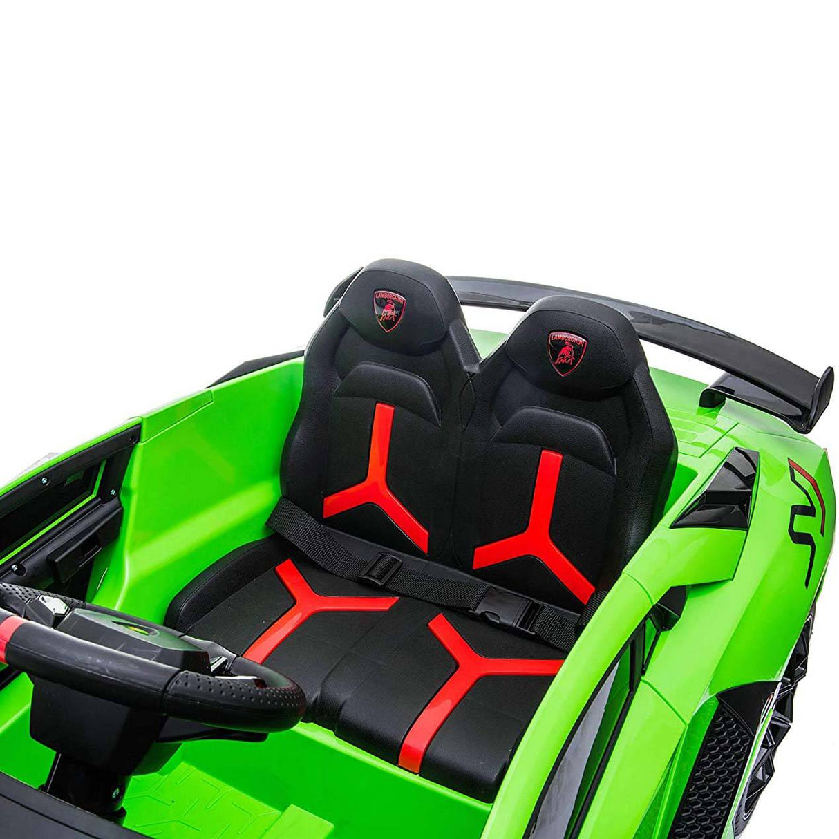 Ricco Lamborghini Aventador SVJ 12V 7A Kids Electric Ride On - Green