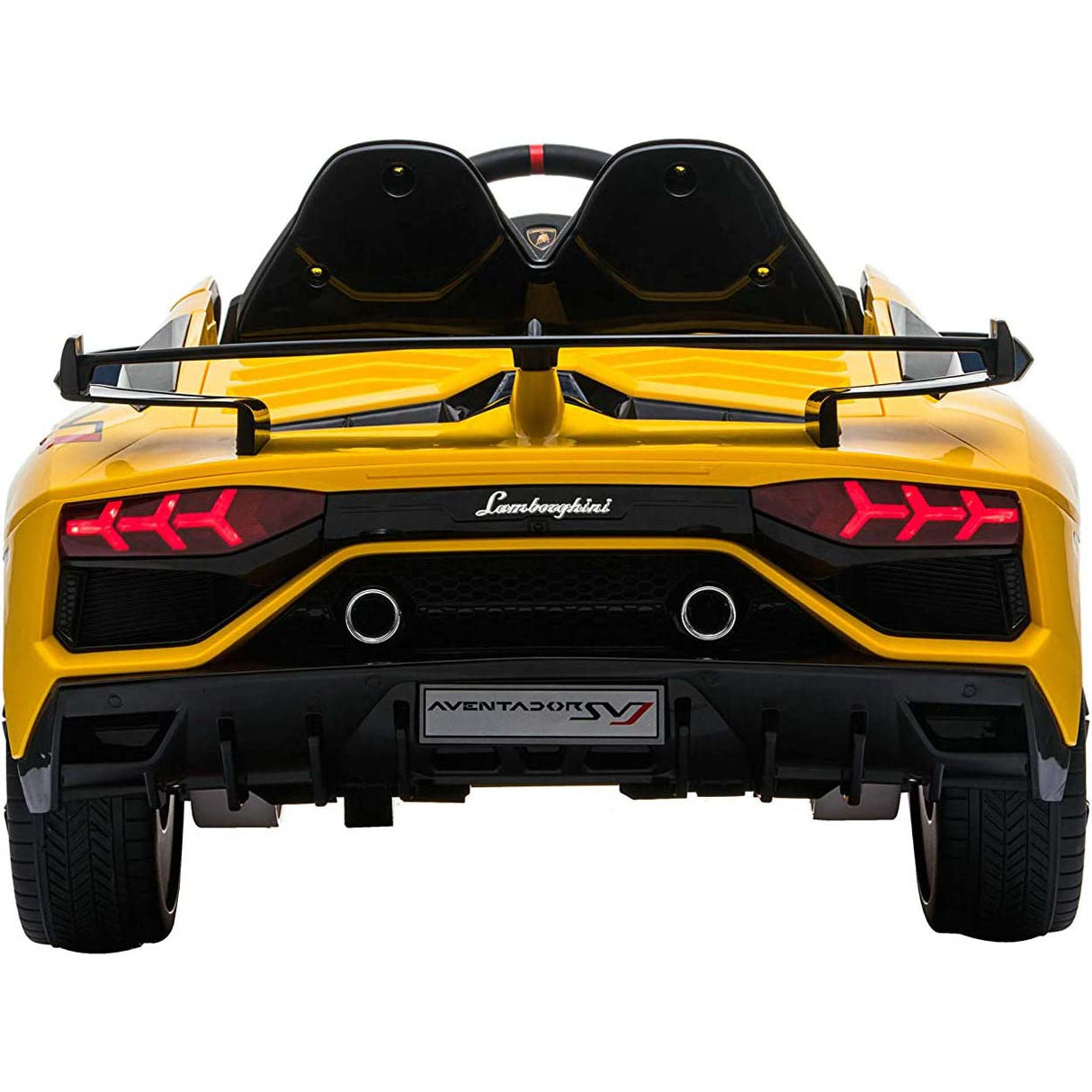 Ricco Lamborghini Aventador SVJ 12V 7A Kids Electric Ride On - Yellow