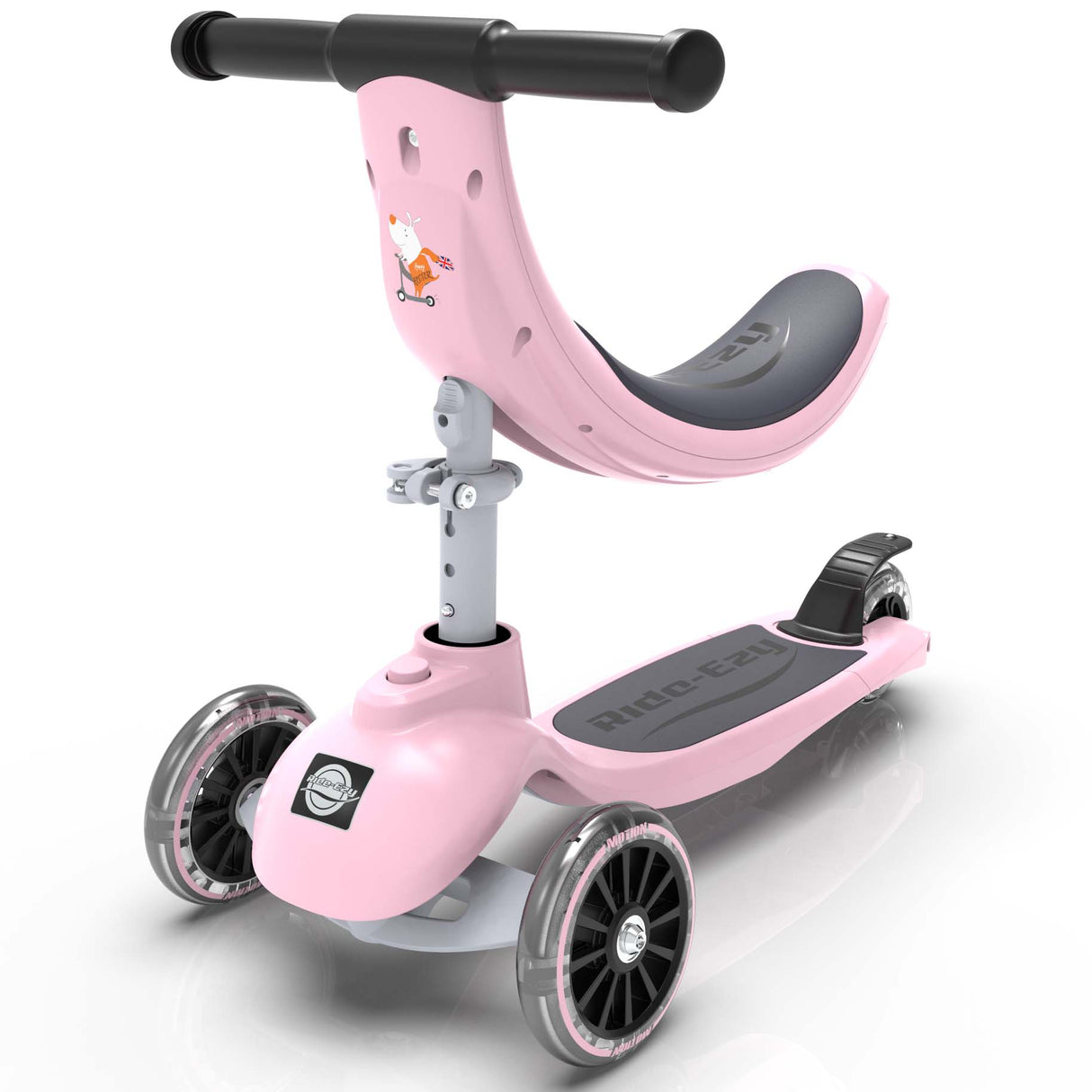 Ride-Ezy Kick & Go Kids Scooter - Blossom