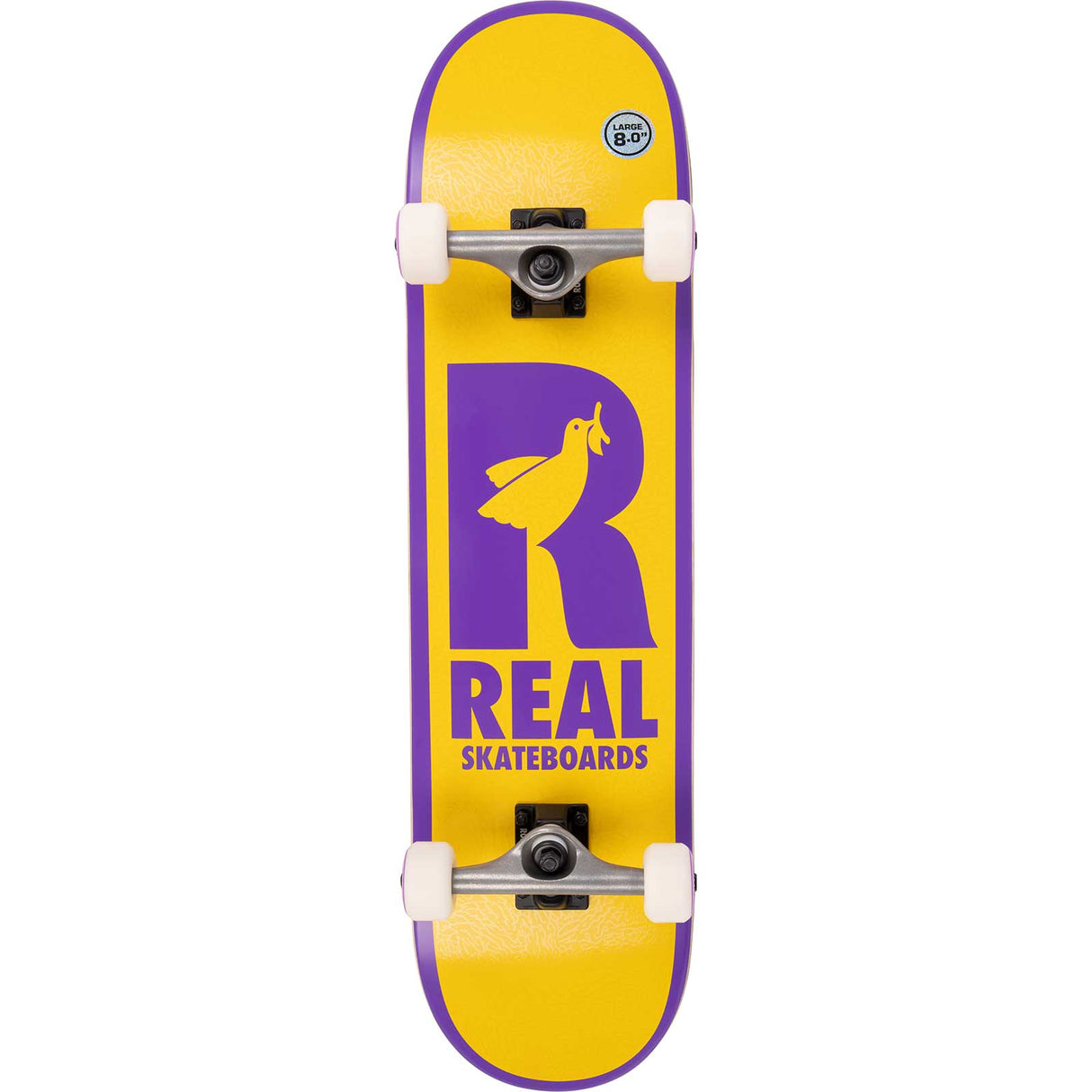 Real Doves II Complete Skateboard - Yellow 8"