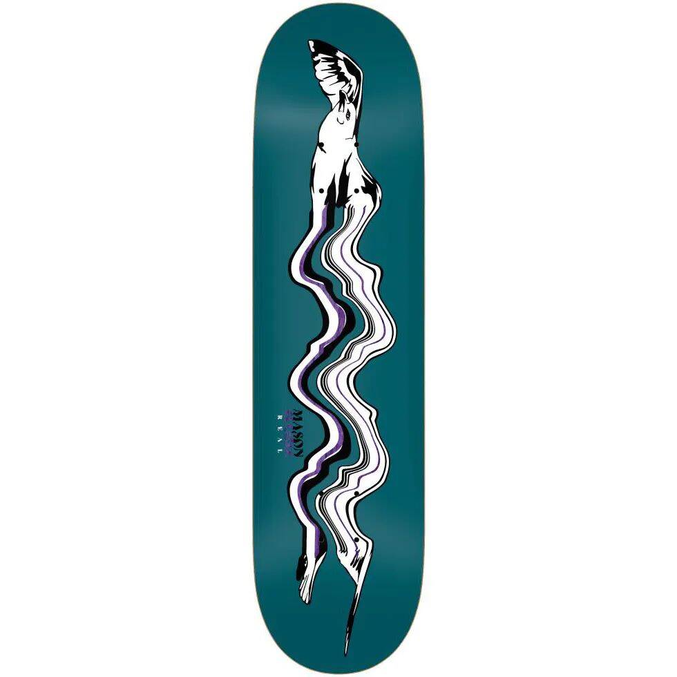 Real Mason Bryce Wong Guest Artist Skateboard Deck - Blue 8.38''