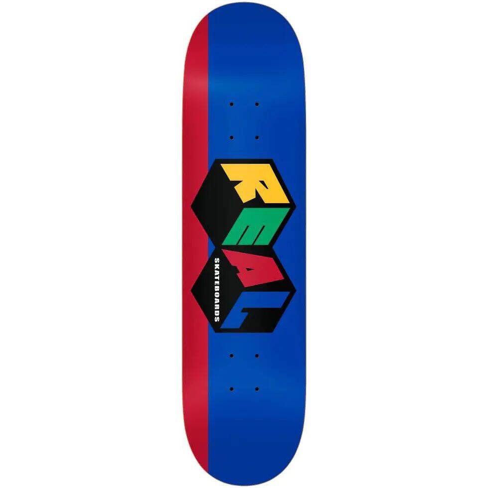 Real Team City Blocks Skateboard Deck - Blue 8.5''