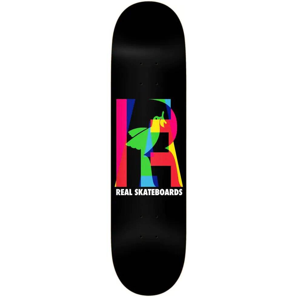 Real Team Eclipsing Skateboard Deck - Black 8.06''