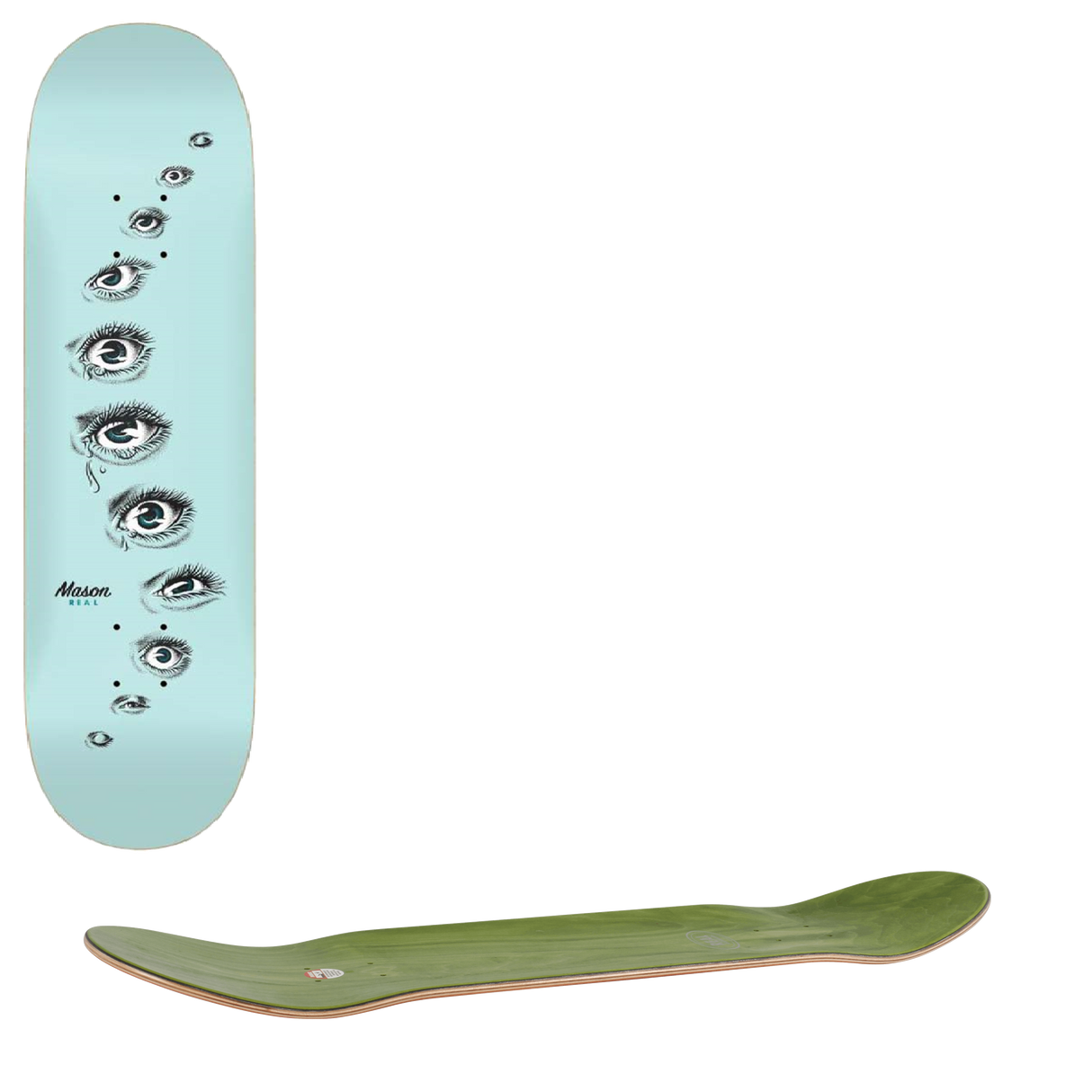 Real Mason Eyes Pro Skateboard Deck 8.28"