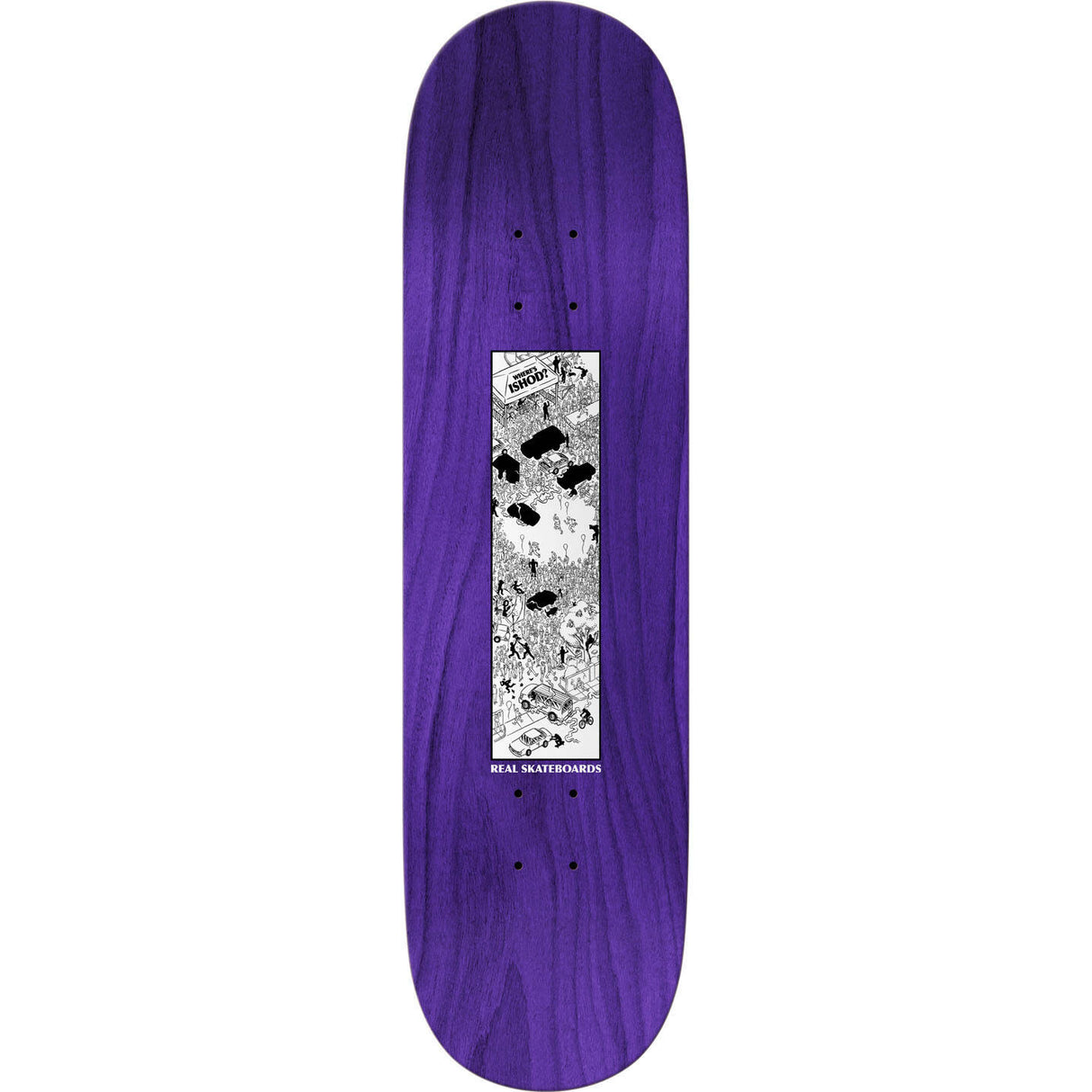 Real Where's Ishod Skateboard Deck 8.25"