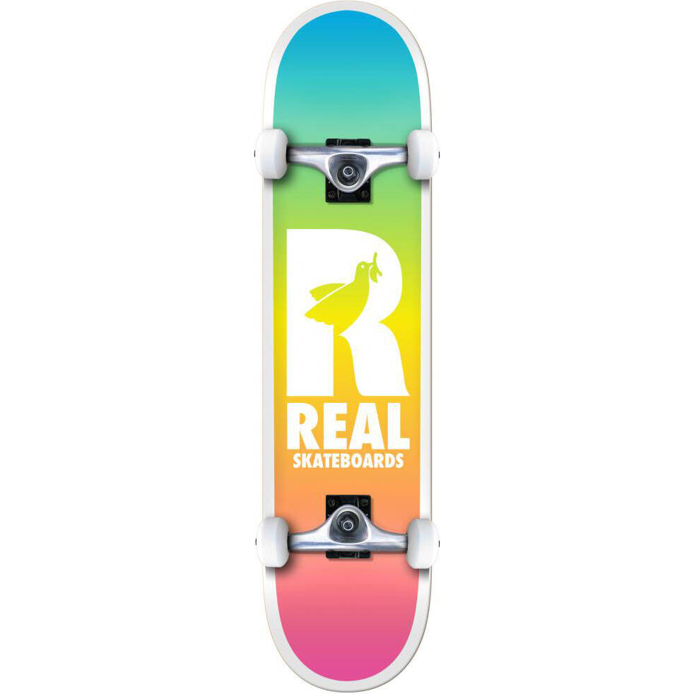 Real Be Free Fades Complete Skateboard - Multi 7.5"