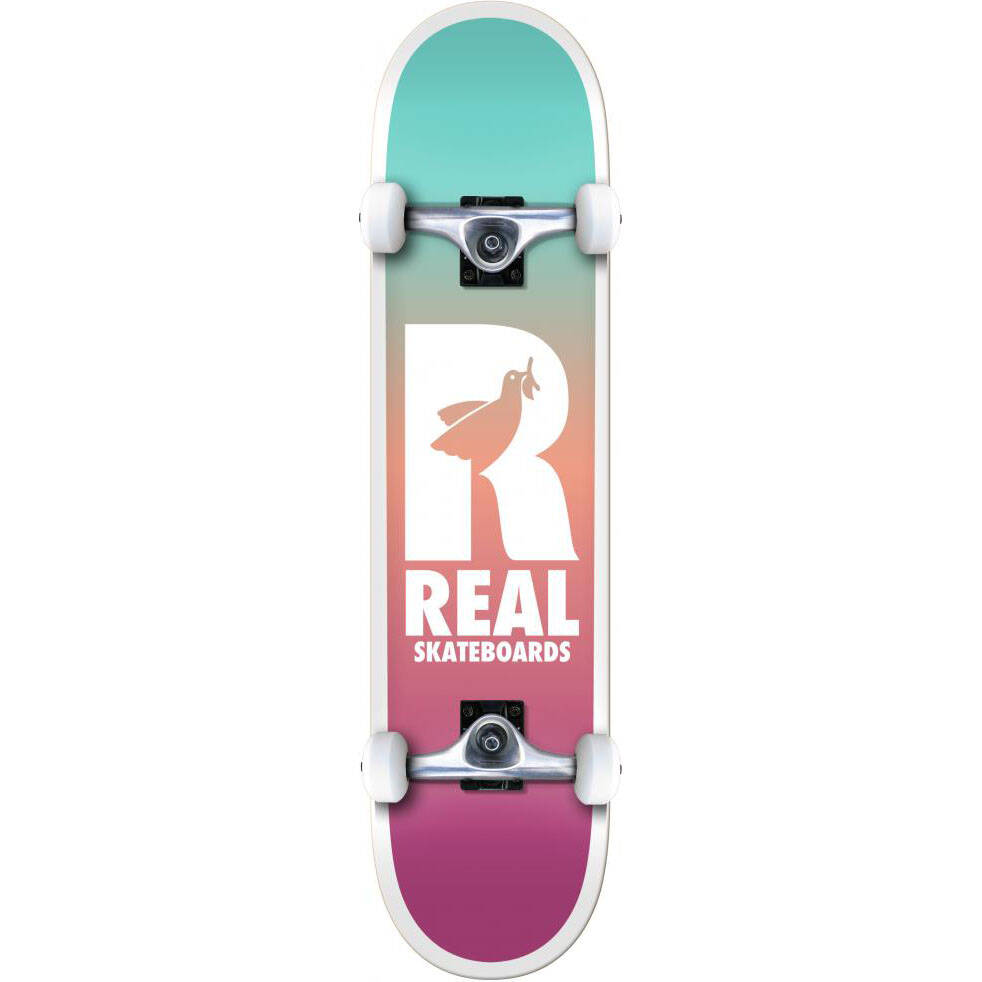 Real Be Free Fades Complete Skateboard - Multi 8"