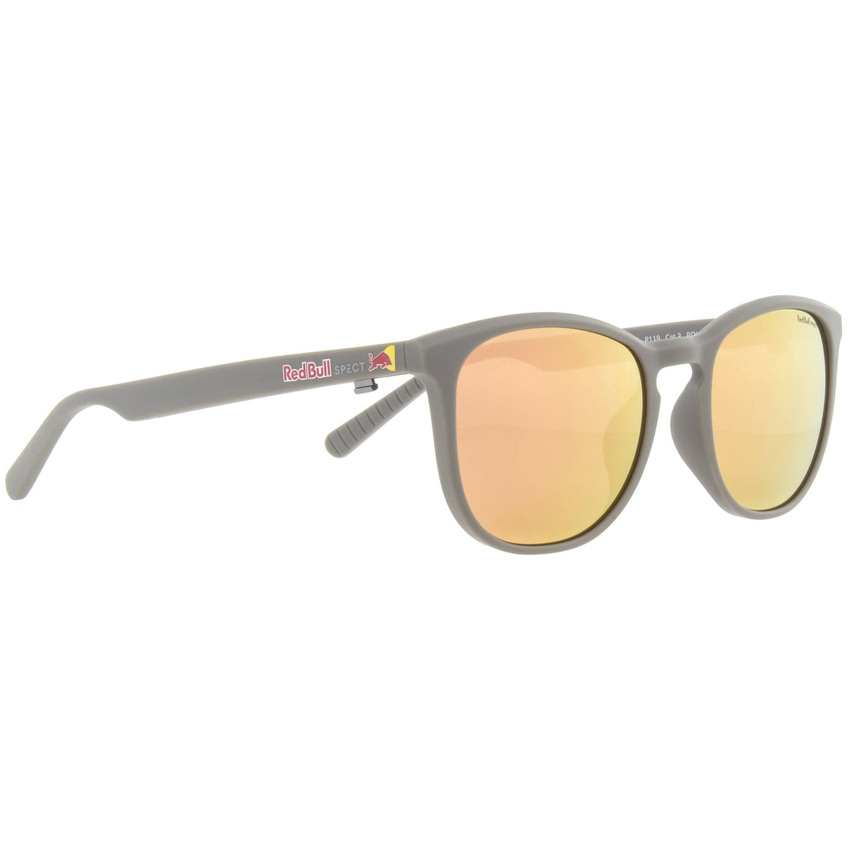 Red Bull SPECT Eyewear Steady Sunglasses - Matt Warm Grey/Brown with Peach Mirror