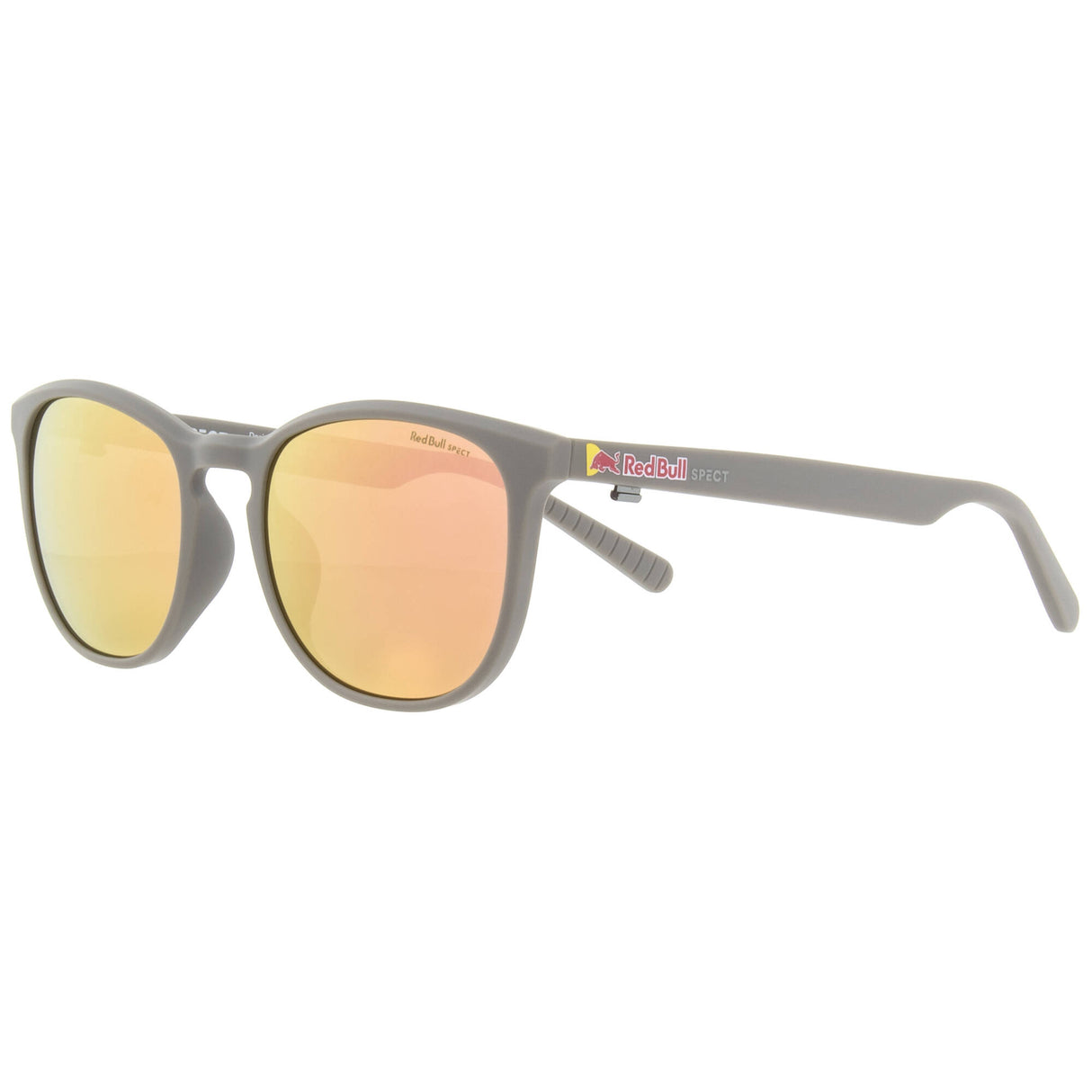 Red Bull SPECT Eyewear Steady Sunglasses - Matt Warm Grey/Brown with Peach Mirror