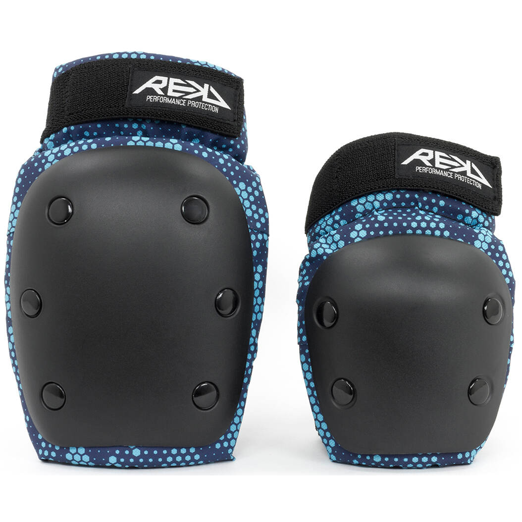 REKD Youth Heavy Duty Double Pad Set - Blue MED