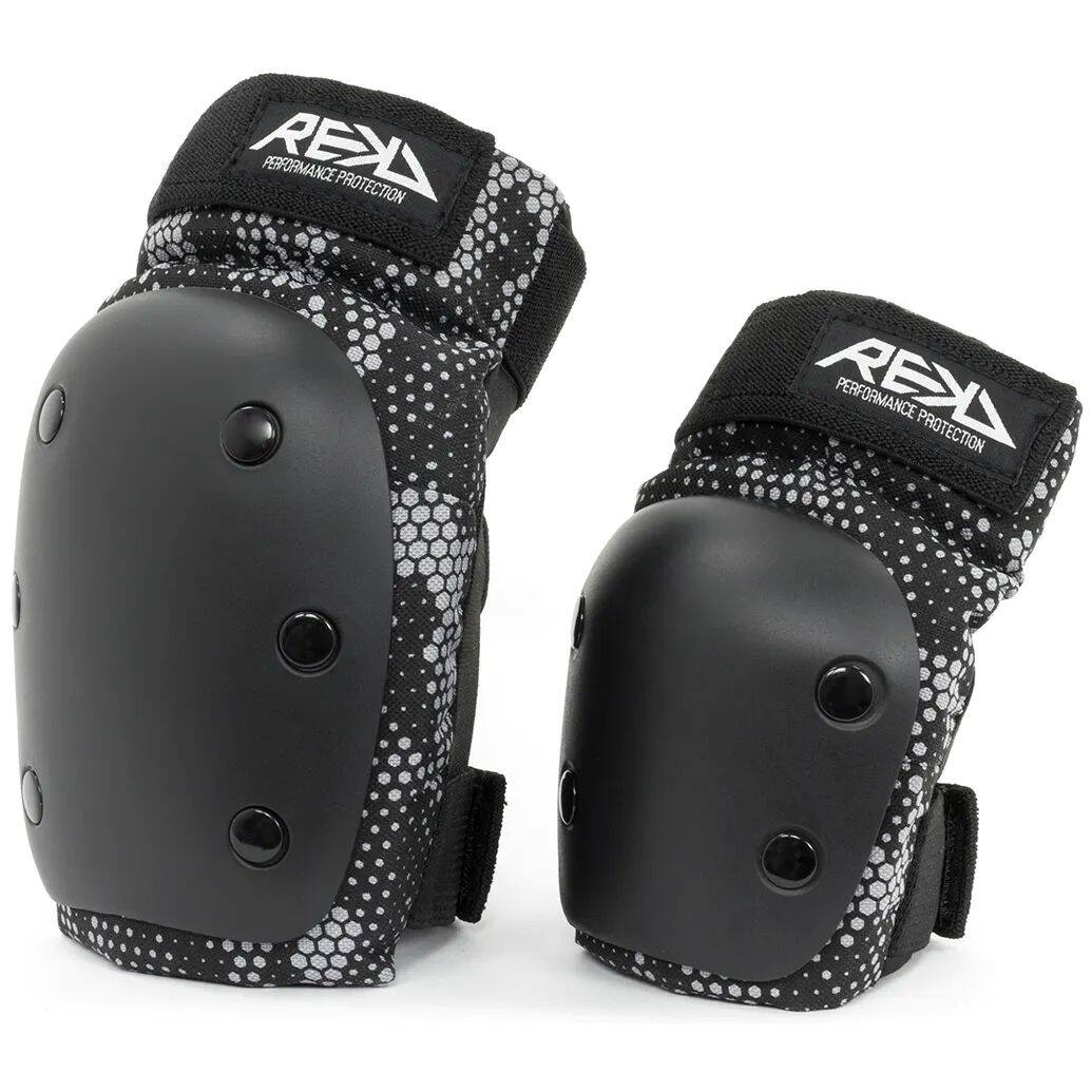REKD Youth Heavy Duty Double Pad Set - Grey