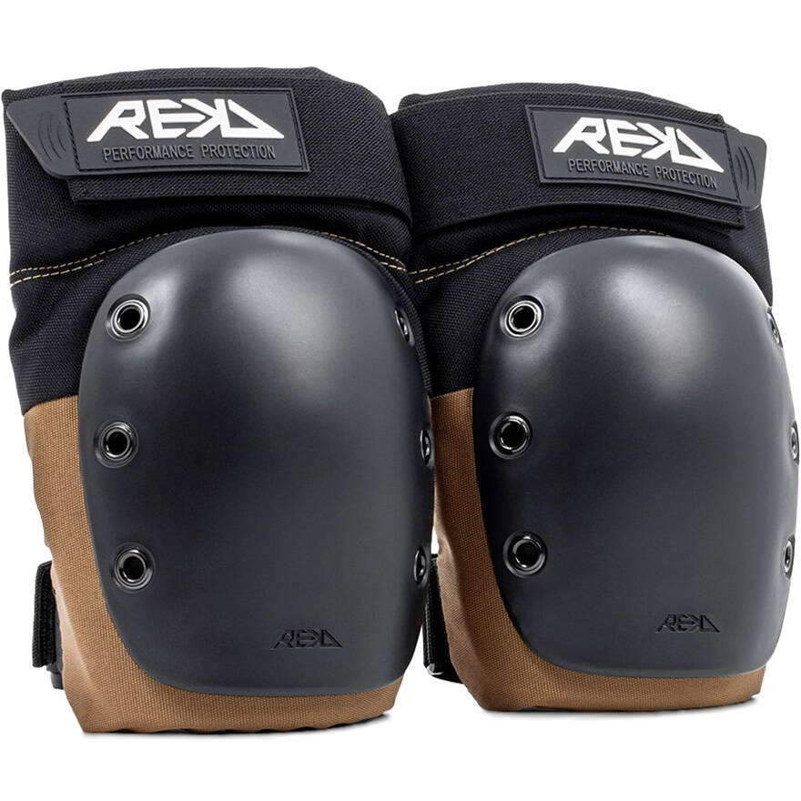 REKD Ramp Knee Pads - Black/Khaki
