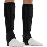 REKD Energy Covert Long Shin & Ankle Guards - Black