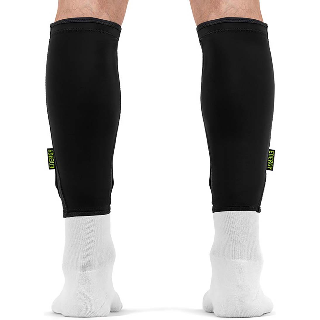 REKD Energy Covert Short Shin Guards - Black