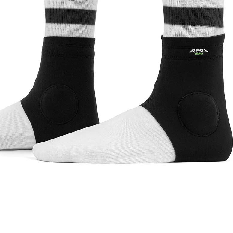 REKD Energy Slim Footie Ankle Pads - Black