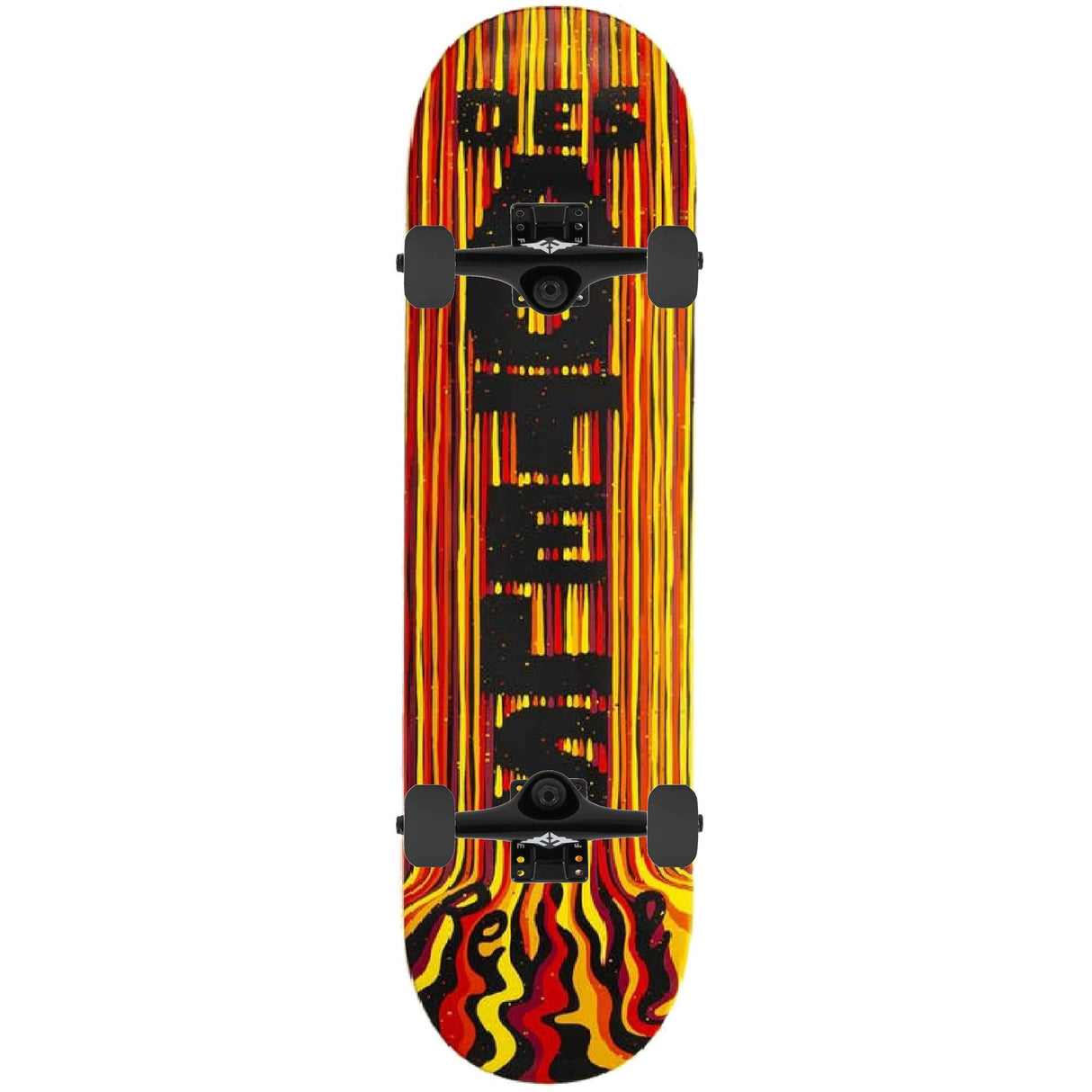 ReVive Drip Des Autels Custom Skateboard - Orange/Black 8.125''