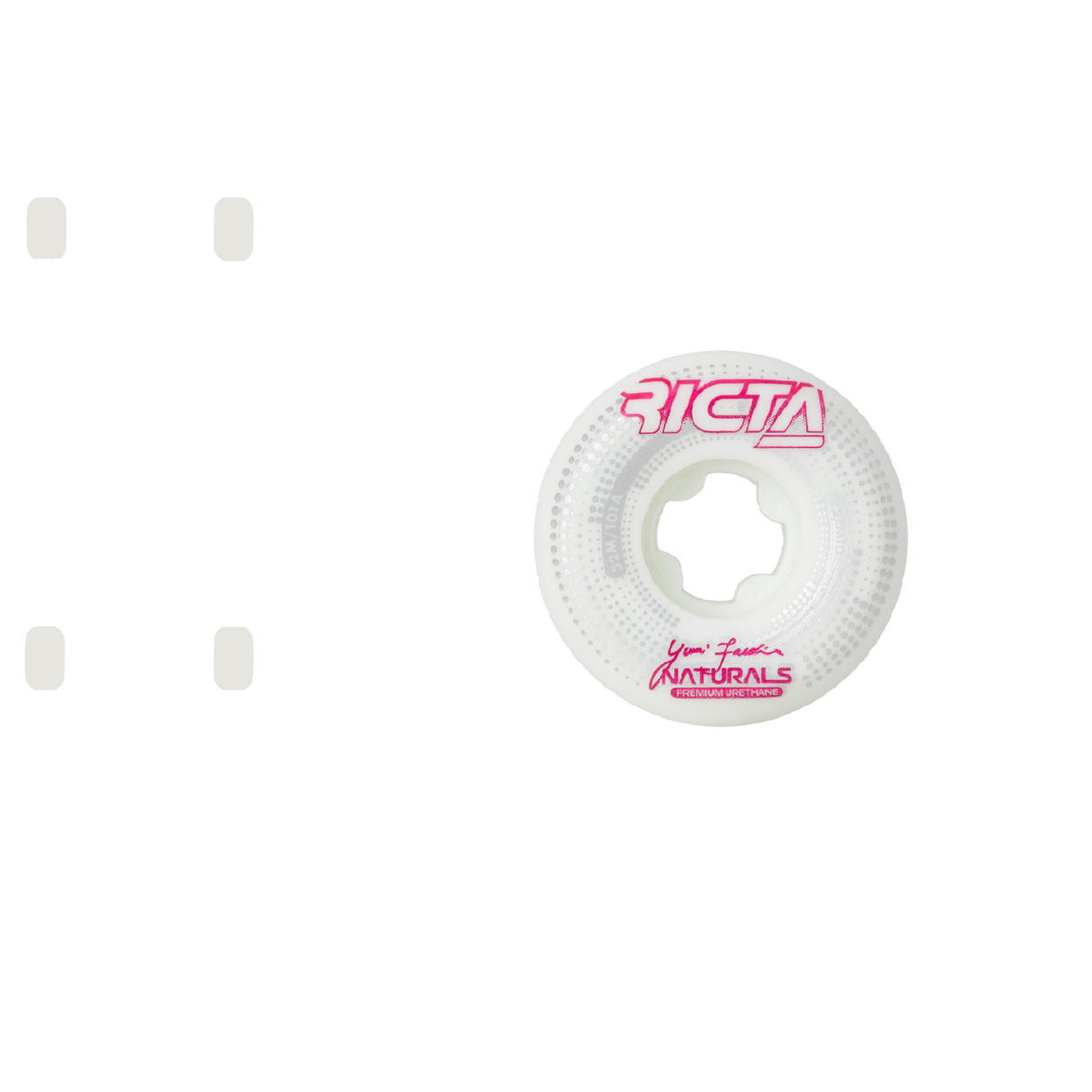 Ricta Naturals Facchini Source Mid 101a Skateboard Wheels - White 52mm