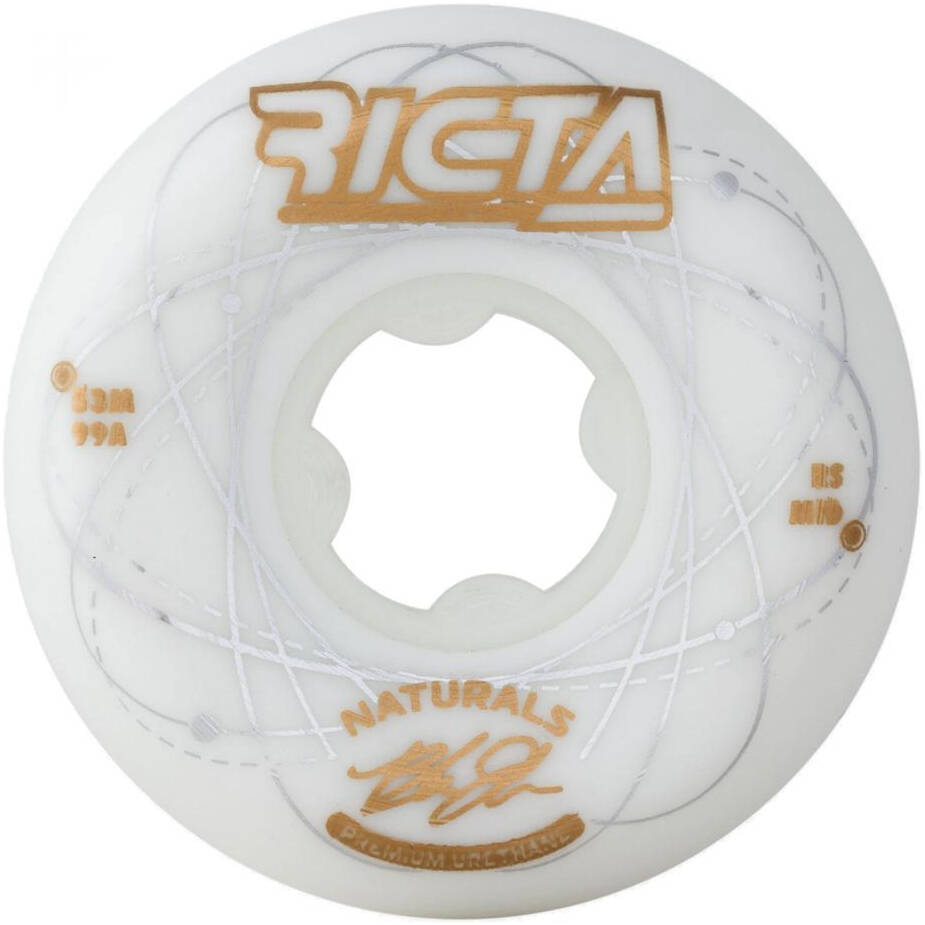 Ricta Orbital Naturals Skateboard Wheels - White 53mm