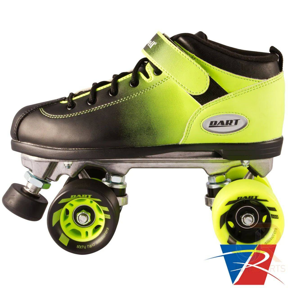 Riedell Quad Roller Skates - Dart Ombre Black/Green