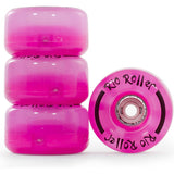 Rio Roller Light Up Quad Roller Skate Wheels 58mm - Frost Pink